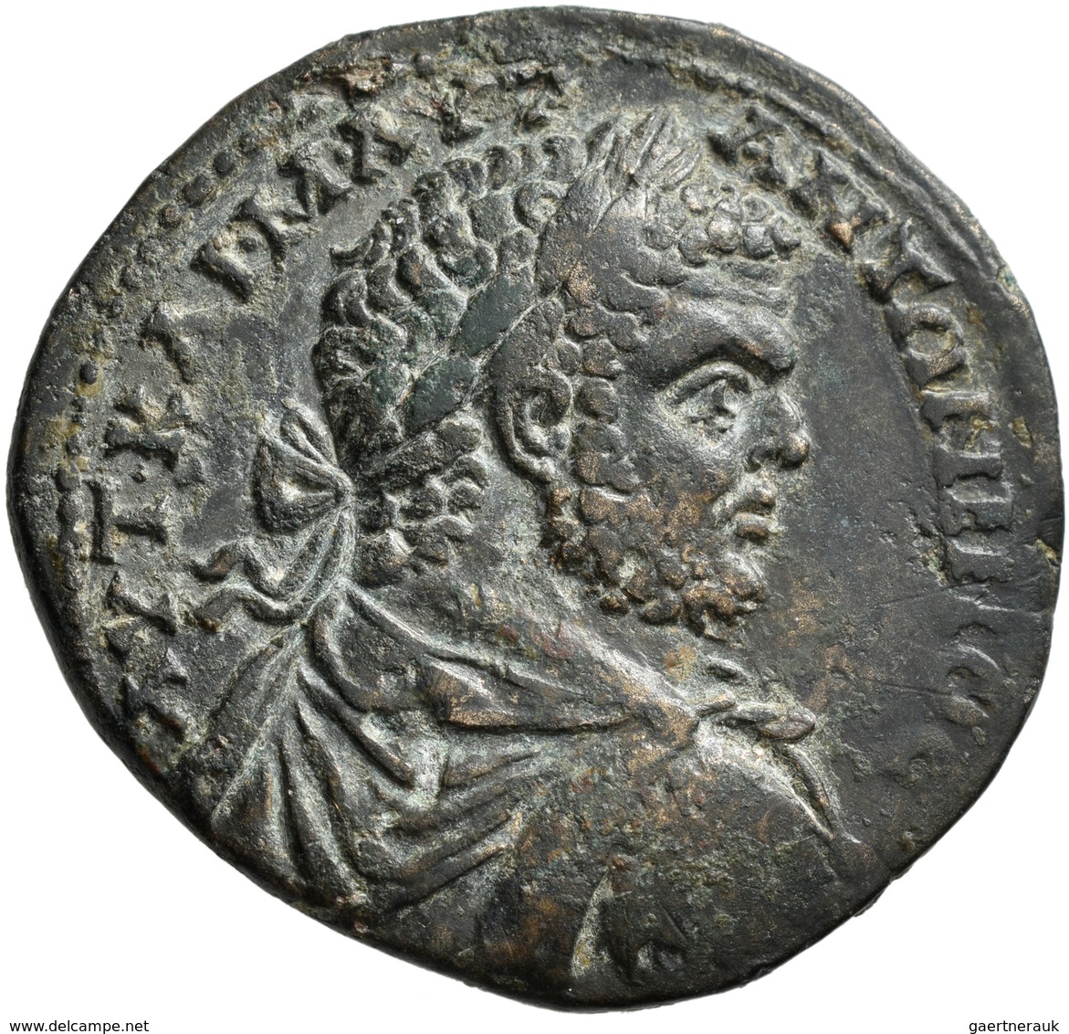 Caracalla (196 - 198 - 217): Pontus - Amisus, Caracalla 196-217: AE Medaillon, 25,98 G, Sehr Schön. - Die Severische Dynastie (193 / 235)