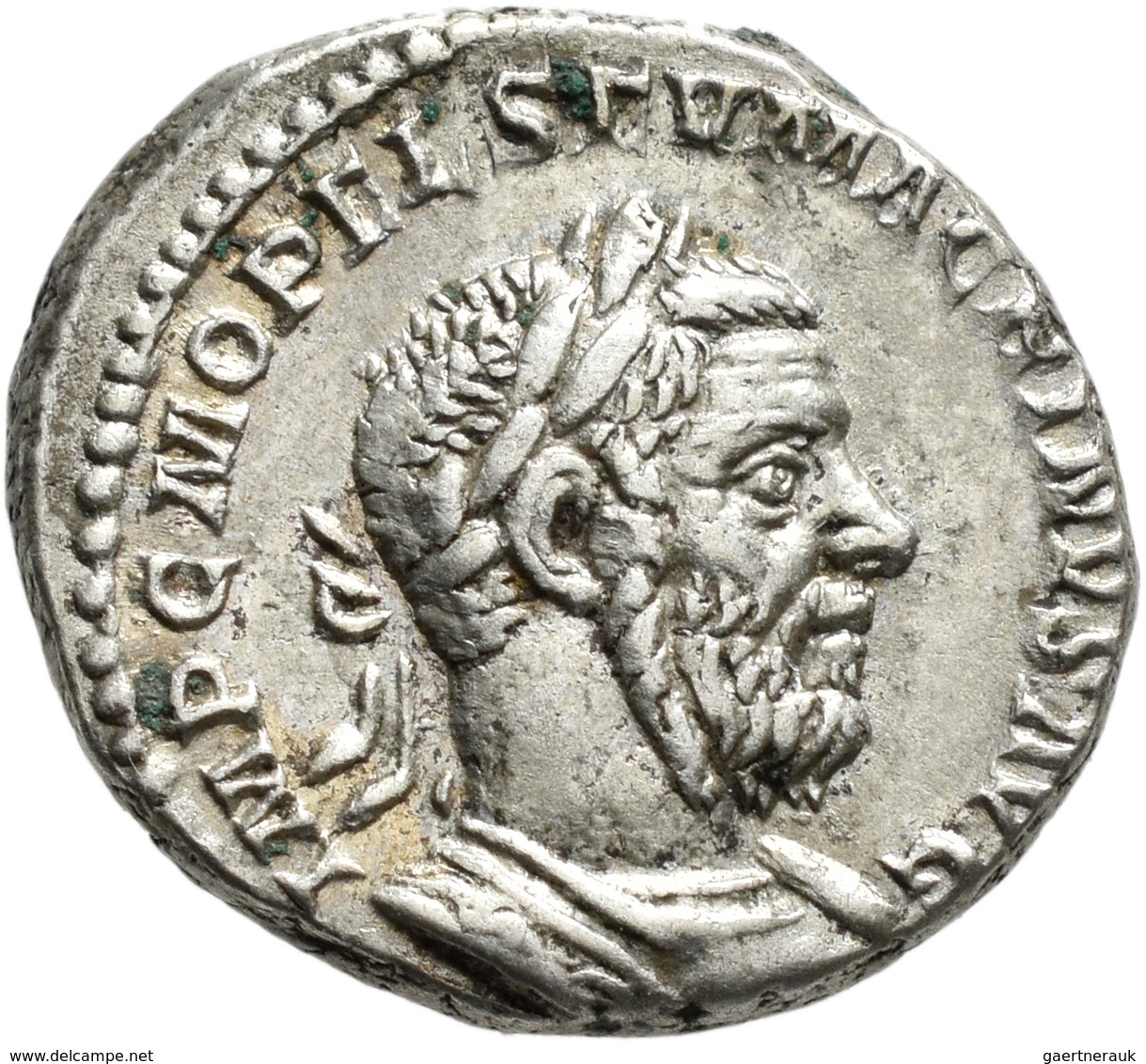 Macrinus (217 - 218): Macrinus 217-218: AR Denar, Rom, Av: IMP C M OPEL SEV MACRINVS AVG, Büste Rech - The Severans (193 AD To 235 AD)