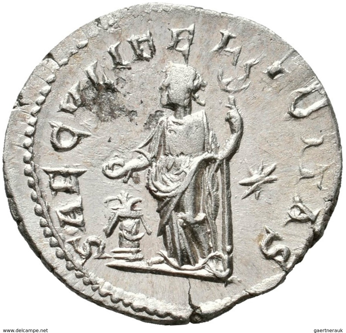 Iulia Maesa, Großmutter Des Elagabal (+ 226 N.Chr.): Denar, Drapierte Büste N.r. IVLIA MAESA AVG/ SA - Andere & Zonder Classificatie
