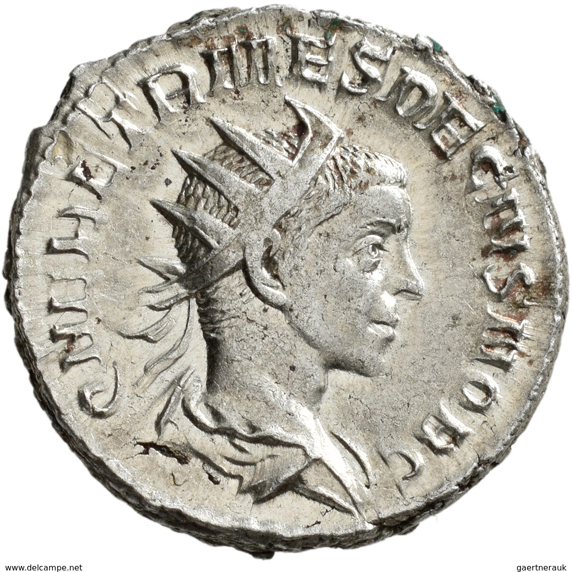 Herennius Etruscus (250 - 251): Herrennius Etruscus 250-251: AR Antoninian, 4,86 G, Vorzüglich. - The Military Crisis (235 AD Tot 284 AD)