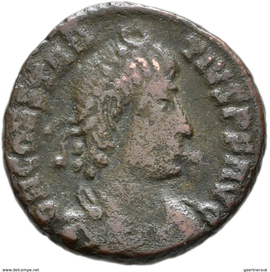 Constantius II. (324 - 337 - 361): Constantius II. 324-361: Kleinbronze, 2,71 G, Sehr Schön. - Der Christlischen Kaiser (307 / 363)