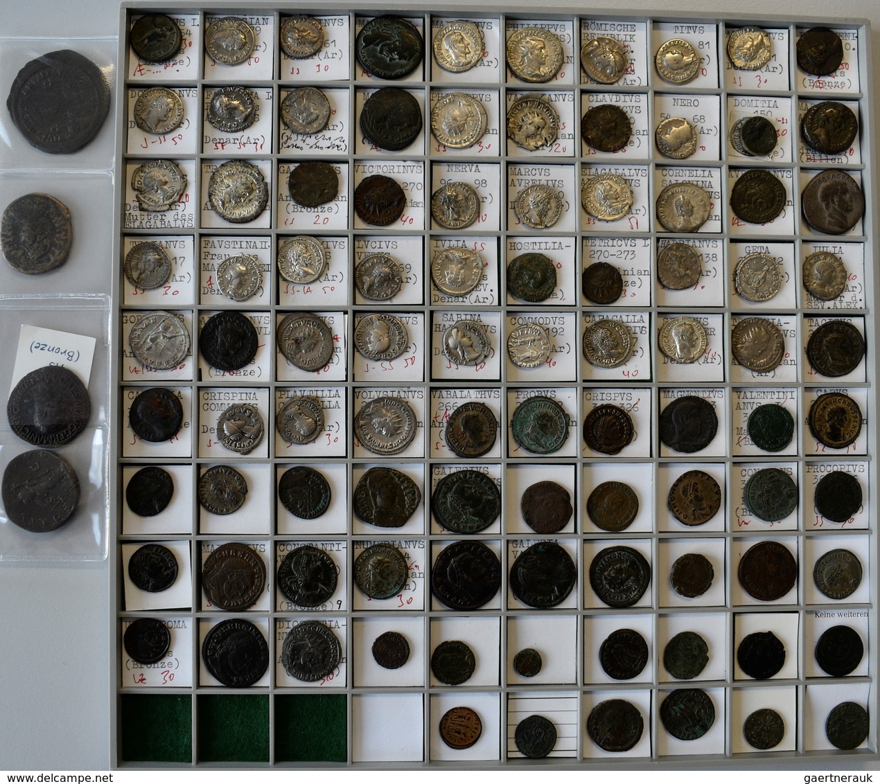 Antike: Eine Bemerkenswerte Sammlung Von 100 Antiker Münzen Aus Römischen Kaiserzeit; AR-Denare, AR- - Other & Unclassified