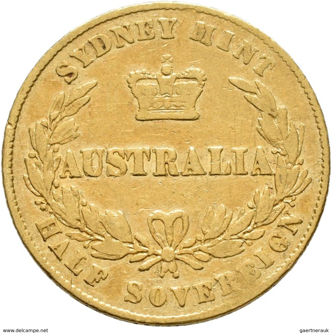 Australien: Victoria 1837-1901: ½ Sovereign 1965 (Sydney Mint), Gold, 3,89 G, Seltener Jahrgang, Fri - Andere & Zonder Classificatie