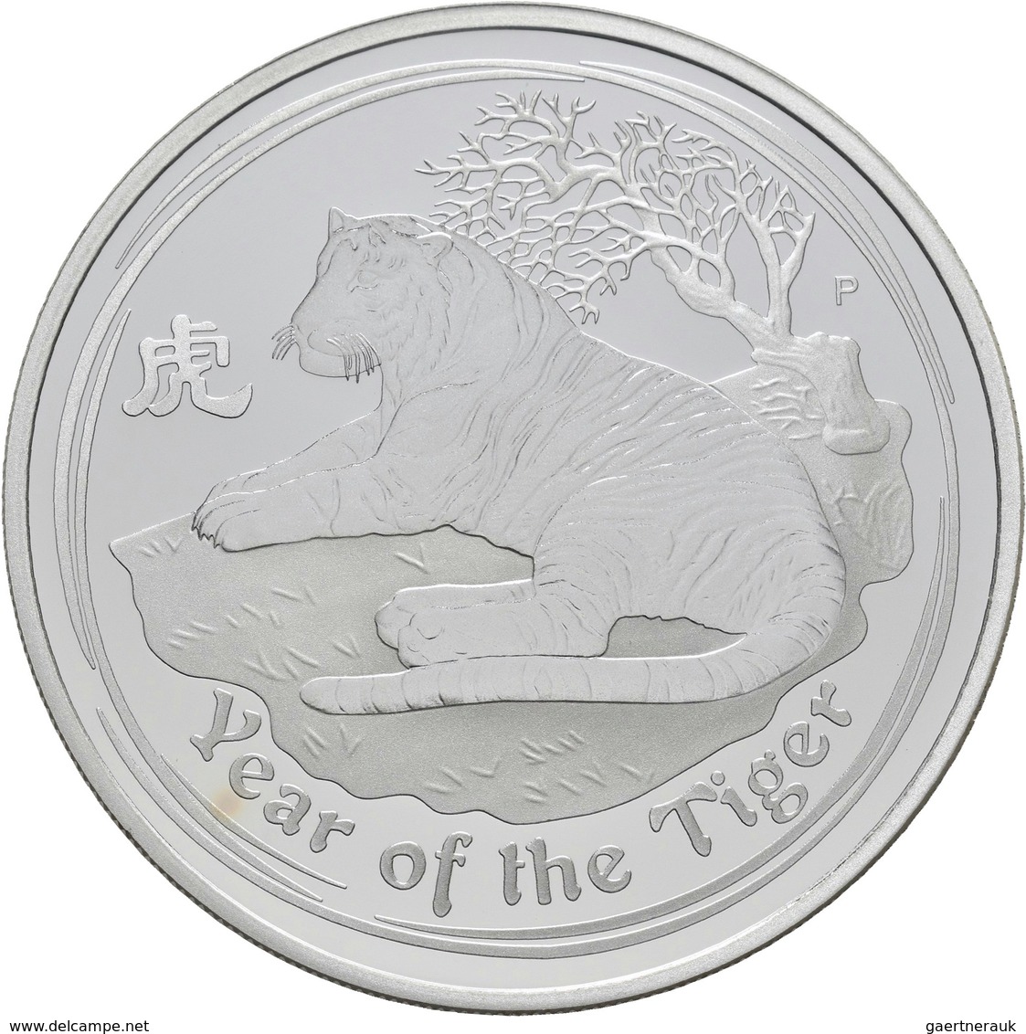 Australien: Elizabeth II. 1952-,: 3-Münzen-Set 2010, Year Of The Tiger (Lunar II.): 2 OZ / 1 OZ / ½ - Autres & Non Classés