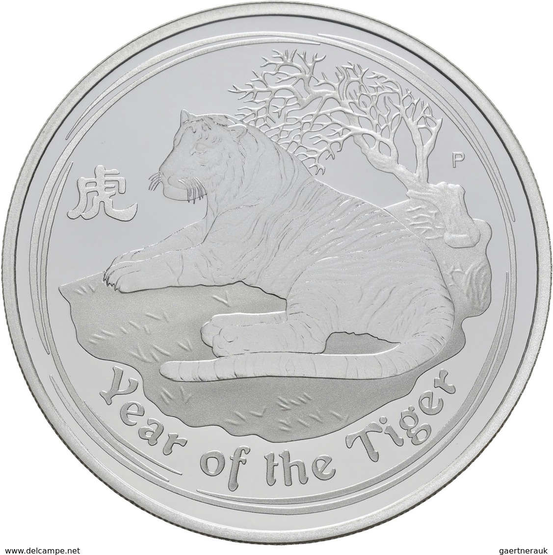 Australien: Elizabeth II. 1952-,: 3-Münzen-Set 2010, Year Of The Tiger (Lunar II.): 2 OZ / 1 OZ / ½ - Andere & Zonder Classificatie