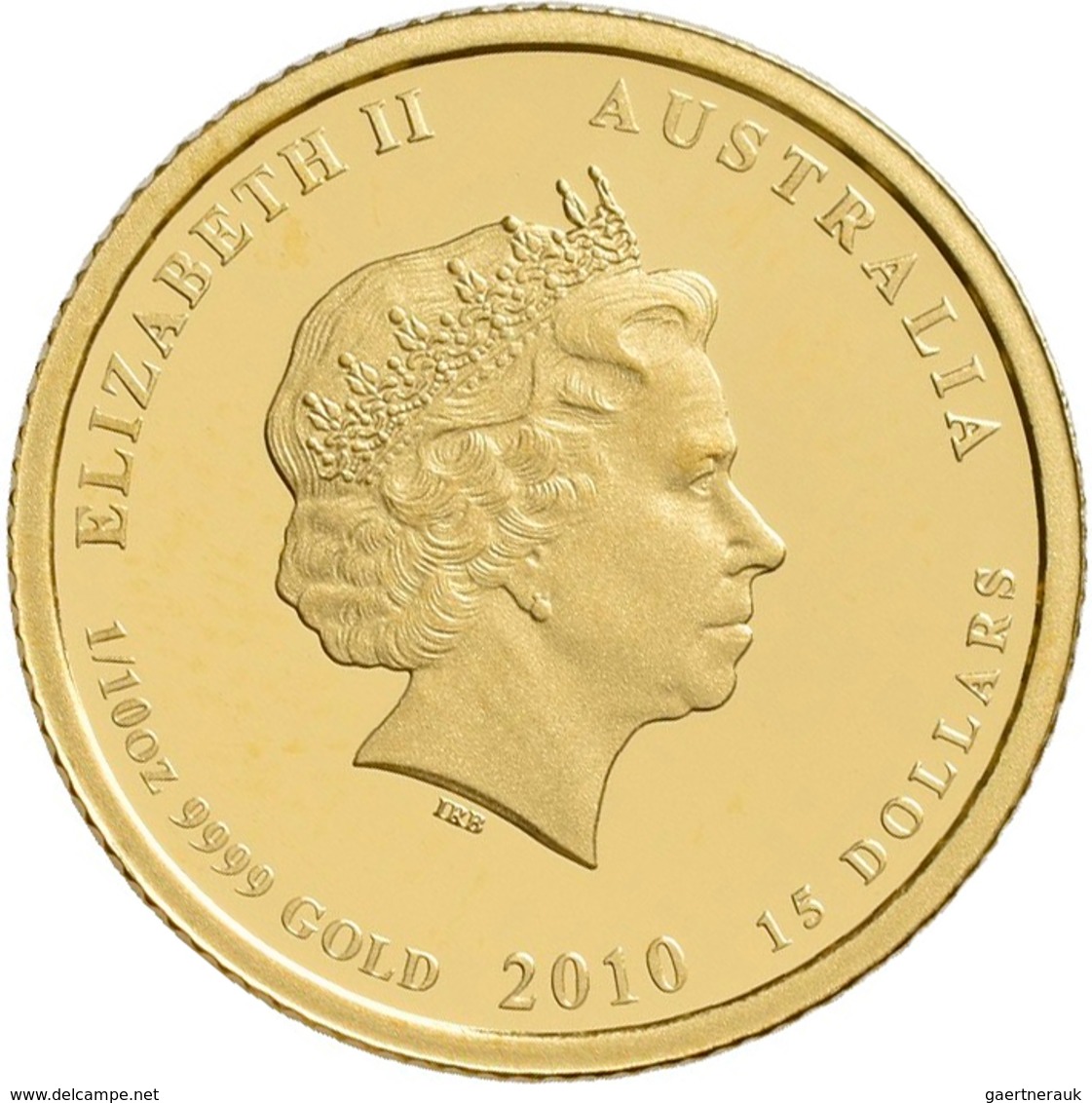 Australien - Anlagegold: Elizabeth II. 1952-,: 3-Münzen-Set 2010 Year Of The Tiger (Lunar II.): 100 - Sonstige & Ohne Zuordnung