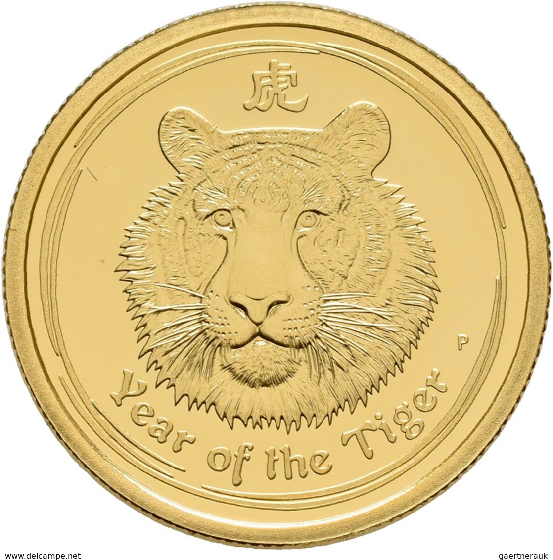 Australien - Anlagegold: Elizabeth II. 1952-,: 3-Münzen-Set 2010 Year Of The Tiger (Lunar II.): 100 - Andere & Zonder Classificatie