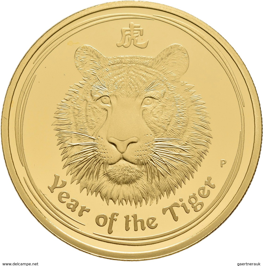 Australien - Anlagegold: Elizabeth II. 1952-,: 3-Münzen-Set 2010 Year Of The Tiger (Lunar II.): 100 - Autres & Non Classés