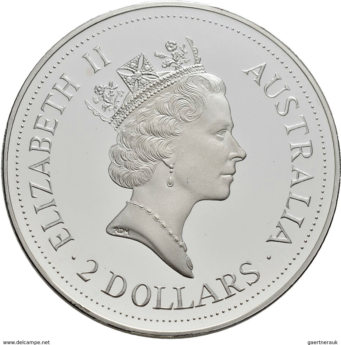 Australien: Lot 2 Münzen: Kookaburra 2 OZ + 10 OZ Proof 999/1000 Silber. Je Gekapselt, In Original E - Autres & Non Classés