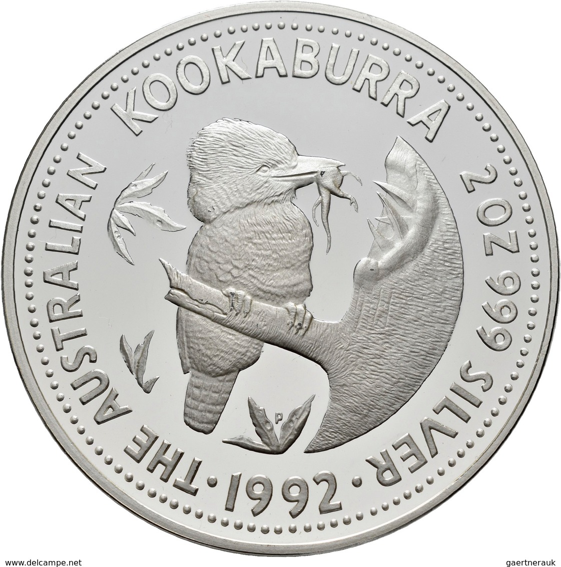 Australien: Lot 2 Münzen: Kookaburra 2 OZ + 10 OZ Proof 999/1000 Silber. Je Gekapselt, In Original E - Andere & Zonder Classificatie