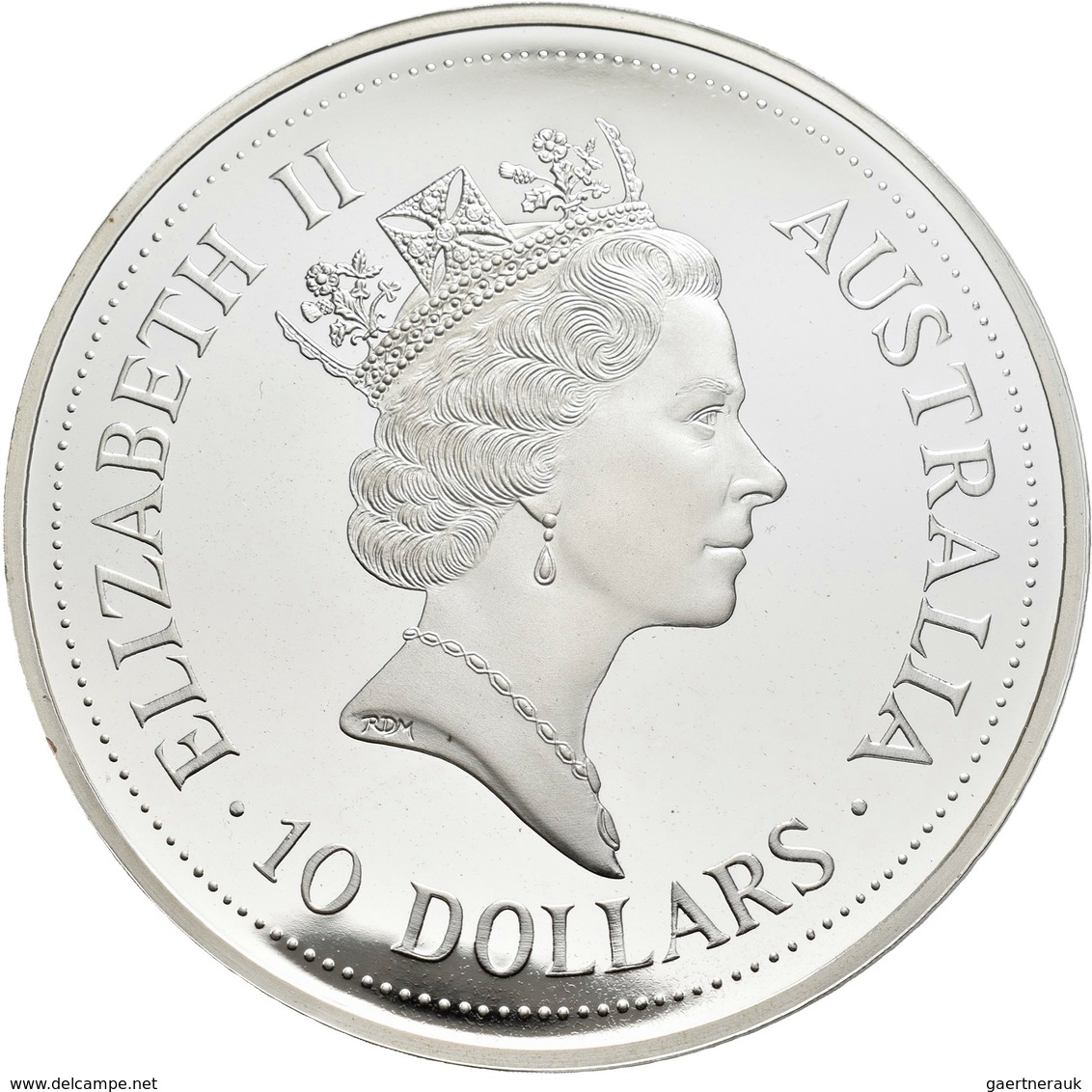 Australien: Lot 2 Münzen: Kookaburra 2 OZ + 10 OZ Proof 999/1000 Silber. Je Gekapselt, In Original E - Autres & Non Classés