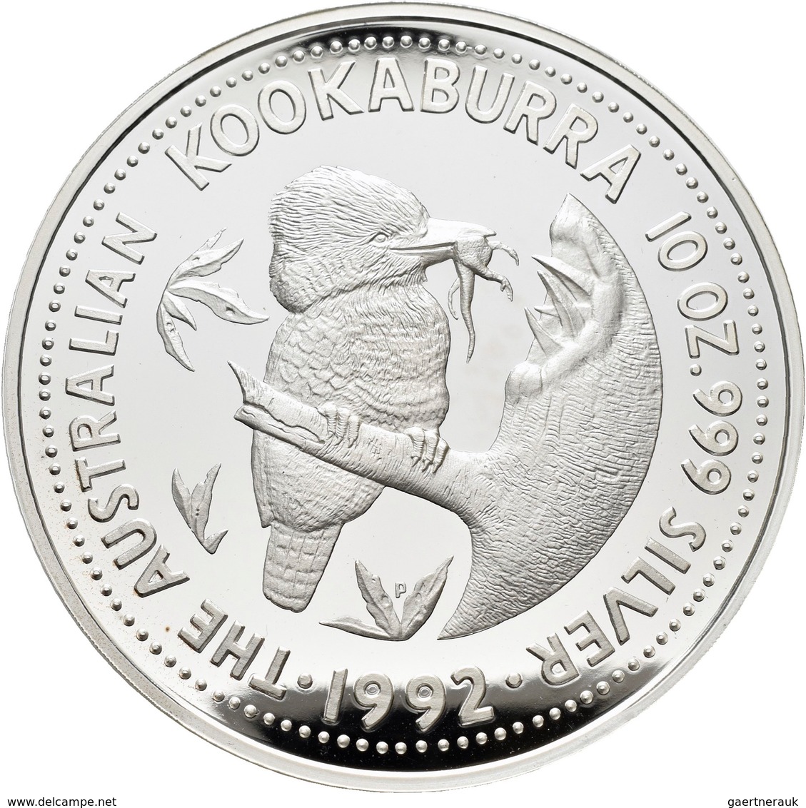 Australien: Lot 2 Münzen: Kookaburra 2 OZ + 10 OZ Proof 999/1000 Silber. Je Gekapselt, In Original E - Andere & Zonder Classificatie