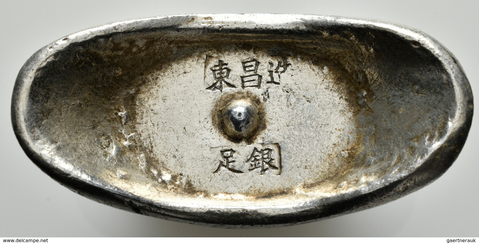 China: Silver Sycee "Shoe Money", 105,97 G, Vorzüglich. - China