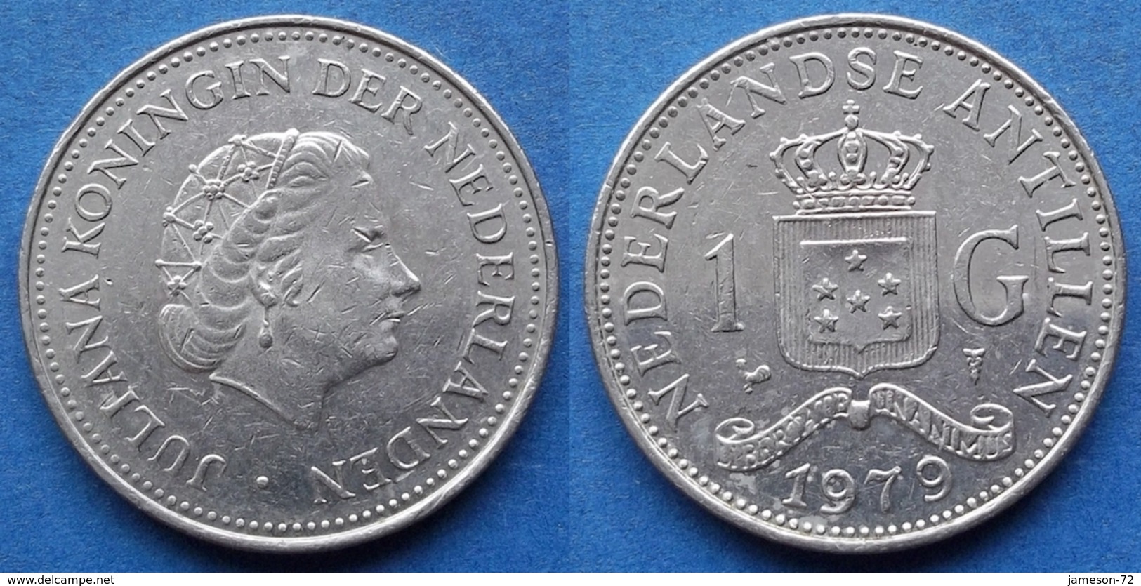 NETHERLANDS ANTILLES - 1 Gulden 1979 KM# 12 Juliana (1948-80) - Edelweiss Coins - Netherlands Antilles