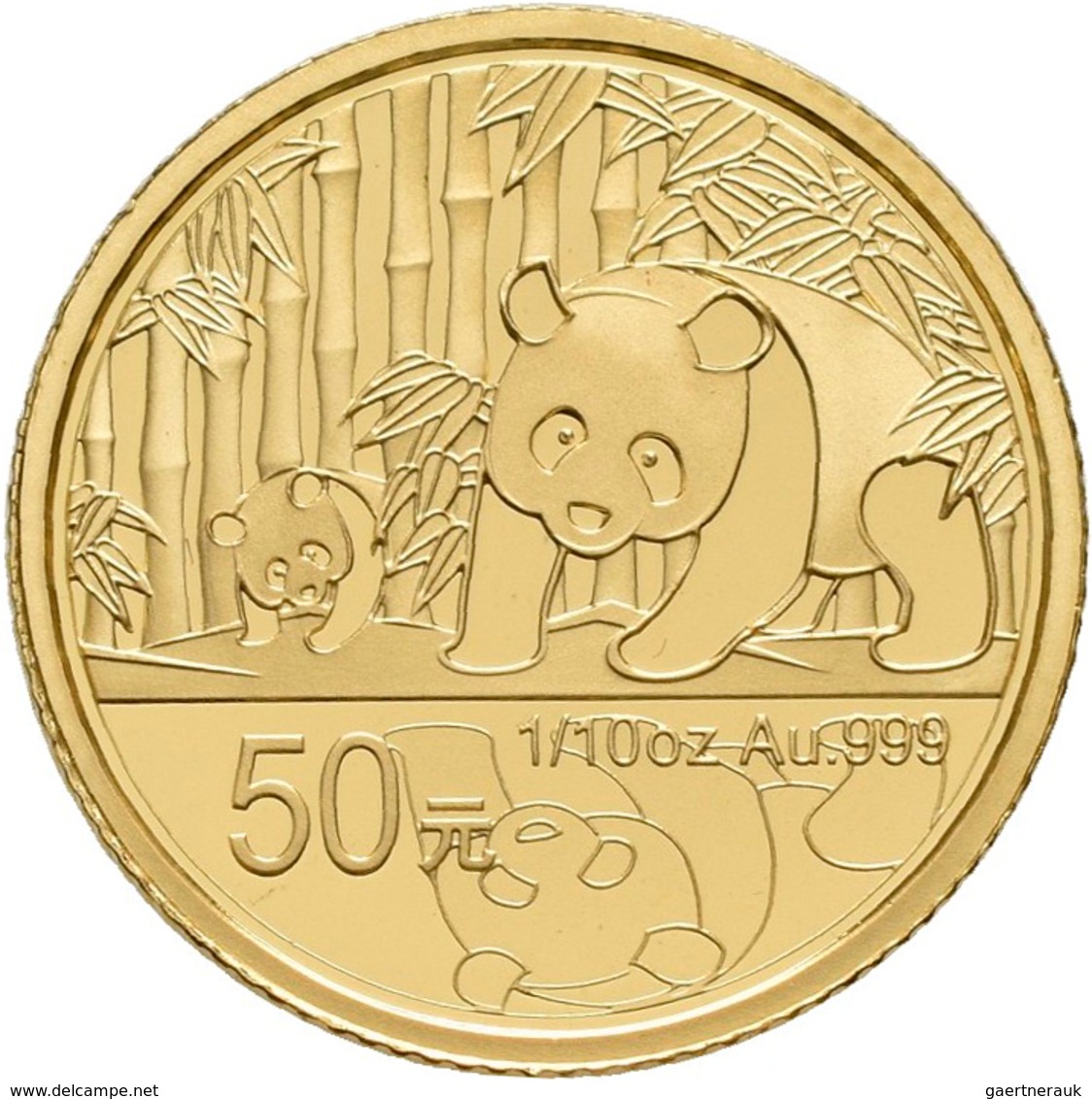 China - Volksrepublik - Anlagegold: Set 2 Münzen 2012, 30 Jahre Panda: 3 Yuan 1/4 OZ Silber + 50 Yua - Chine