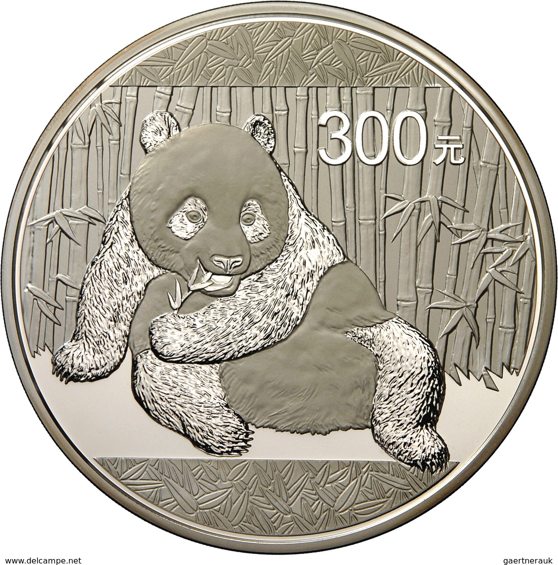 China - Volksrepublik: 300 Yuan 2015, Silber Panda, 1 Kg 999/1000 Silber. Inklusive Zertifikat, Etui - China