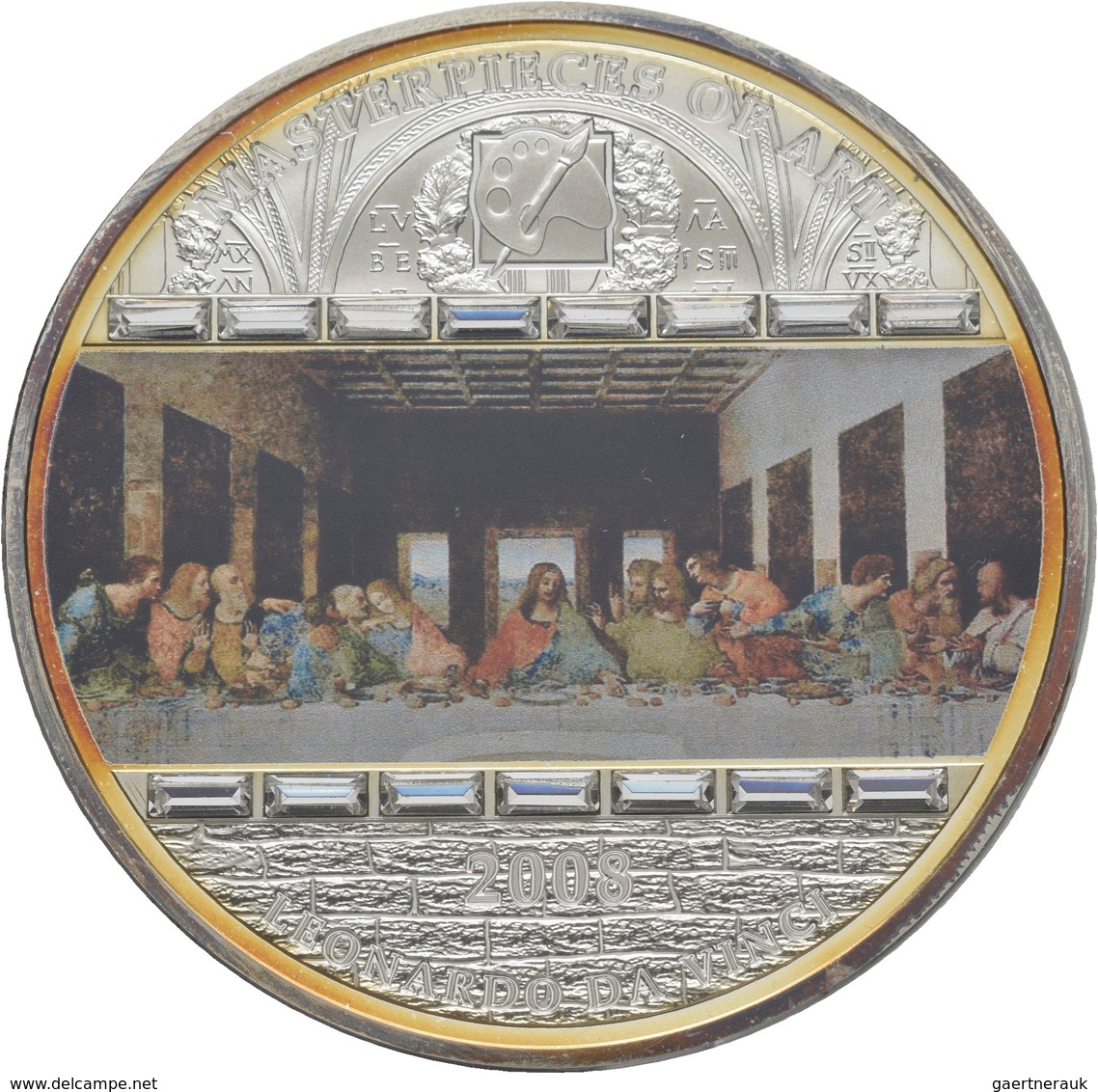 Cook Inseln: MASTERPIECES OF ART: Leonardo Da Vinci - Das Letze Abendmahl, 20 Dollars 2008, 3 OZ (93 - Cookeilanden