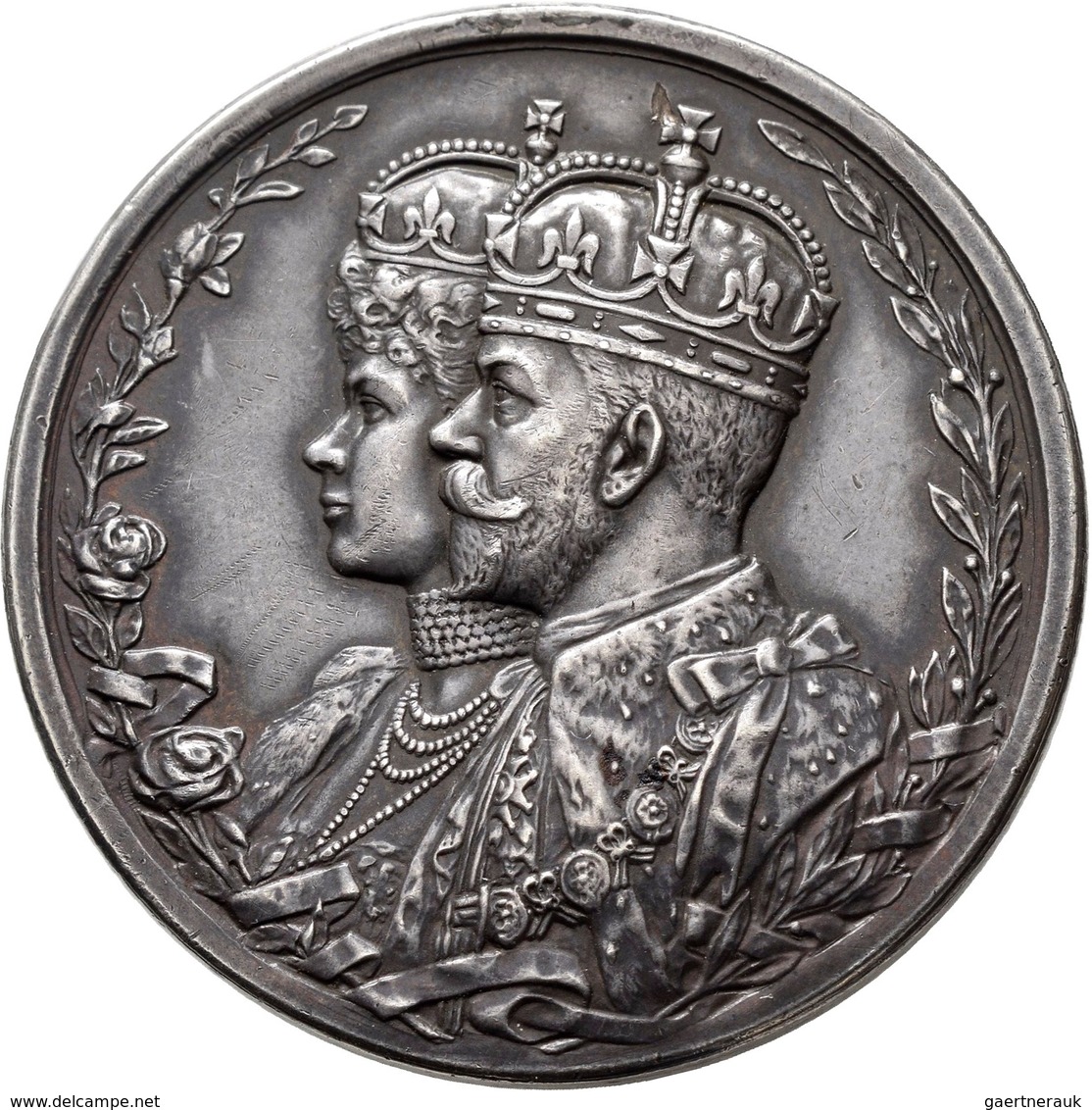 Indien: Britisch Indien/East India Company, Georg V. 1910-1936: Silbermedaille 1911 ("Delhi Durbar M - Indien