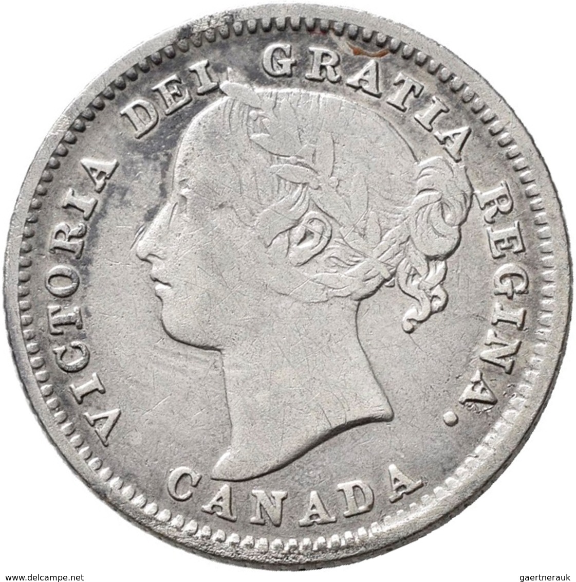 Kanada: Victoria 1837-1901: 10 Cents 1884. Seltenste Jahrgang Dieses Types. KM# 3. Auflage Nur 150.0 - Canada