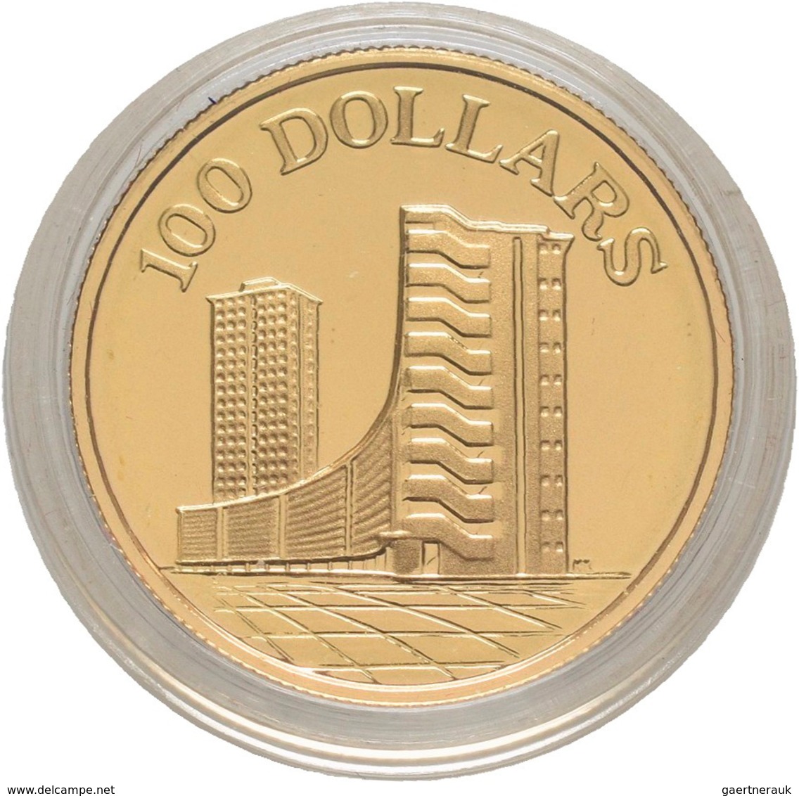 Singapur - Anlagegold: 100 Dollars 1975, 10th Anniversary Republic Of Singapore, Gold 900/1000, 6 G, - Singapur