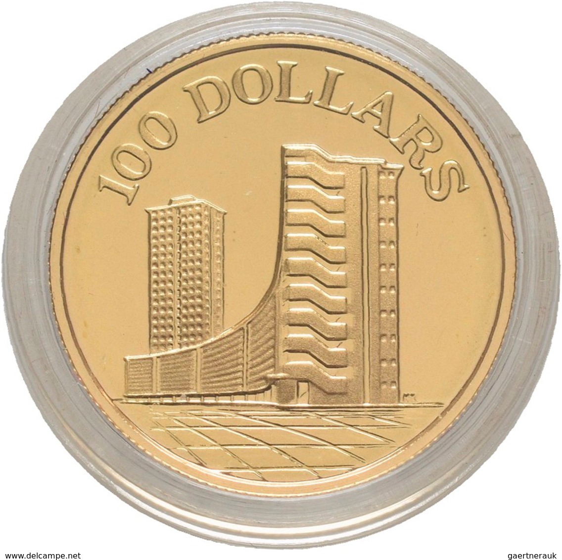 Singapur - Anlagegold: 100 Dollars 1975, 10th Anniversary Republic Of Singapore, Gold 900/1000, 6 G, - Singapour