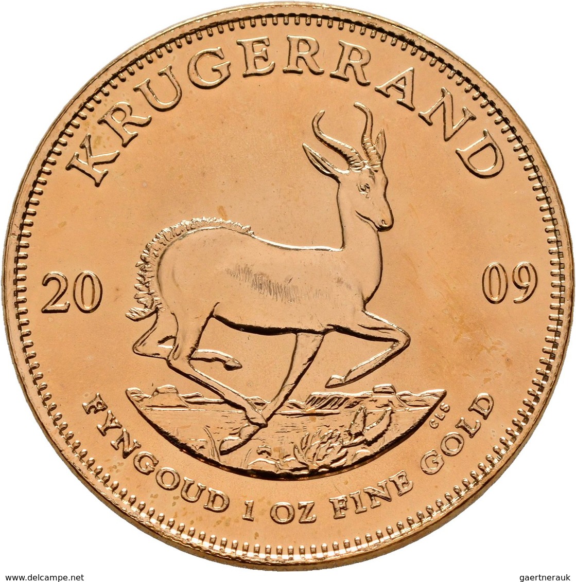 Südafrika - Anlagegold: Lot 3 Münzen: Krügerrand 2009, 1 OZ Fine Gold, KM# 73, Friedberg B1. Jede Mü - Südafrika