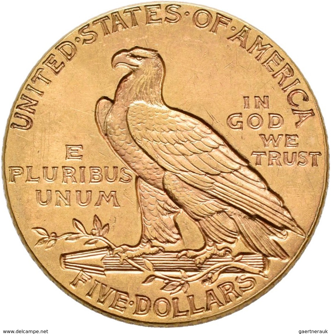 Vereinigte Staaten Von Amerika - Anlagegold: 5 Dollars 1915 (Half Eagle - Indian Head), KM# 129, Fri - Andere & Zonder Classificatie