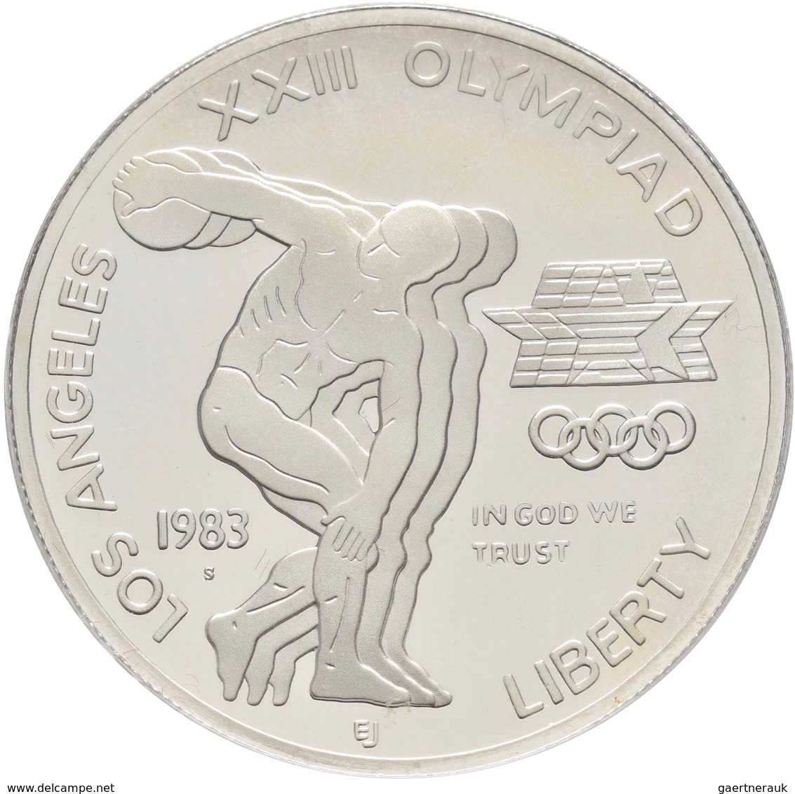 Vereinigte Staaten Von Amerika - Anlagegold: Set Olympic Games Los Angeles 1984; 10 Dollars 1984, Go - Andere & Zonder Classificatie