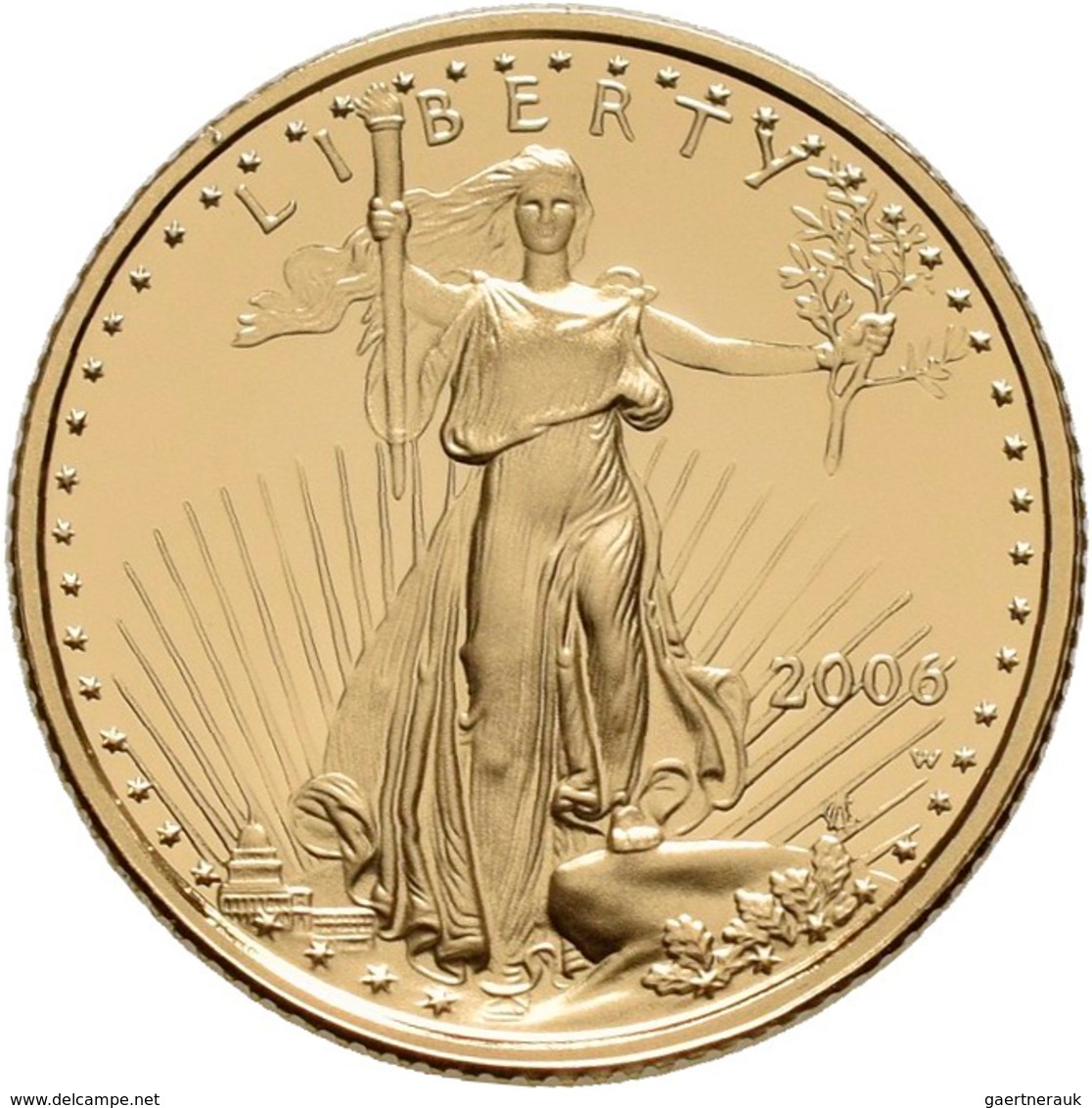 Vereinigte Staaten Von Amerika - Anlagegold: Lot 2 Goldmünzen: 5 Dollars 2006 W, American Eagle, KM# - Andere & Zonder Classificatie