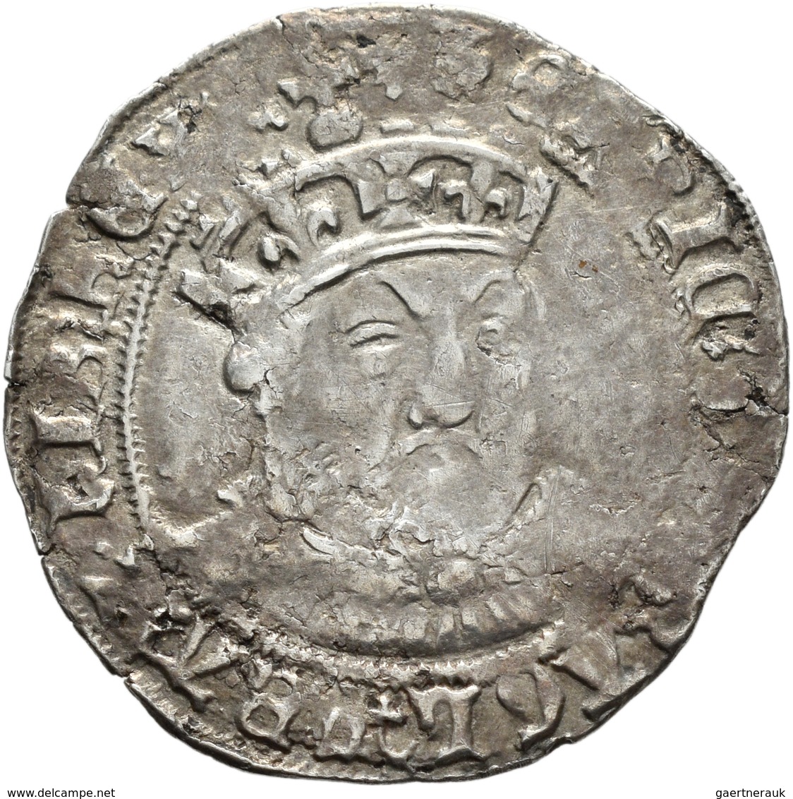 Großbritannien: Henry VIII. 1509-1547: Lot 2 Stück; Groat O. J., 2,24/2,38 G, G, Tower Mint, Leicht - Andere & Zonder Classificatie