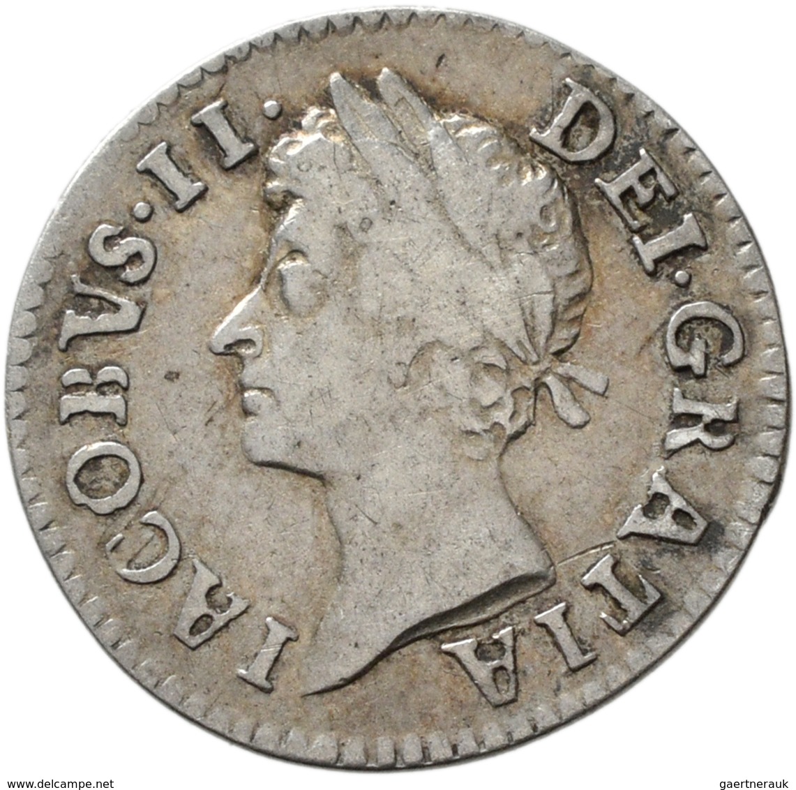 Großbritannien: James II. 1685-1688: Maundy Set 1,2,3,4 Pence 1686, sehr schön, sehr schön-vorzüglic