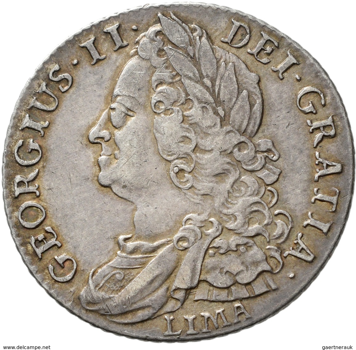 Großbritannien: Georg II. 1727-1760: Lot 4 Stück; Shilling 1737, 1743, 1745, 1750, Sehr Schön, Sehr - Sonstige & Ohne Zuordnung