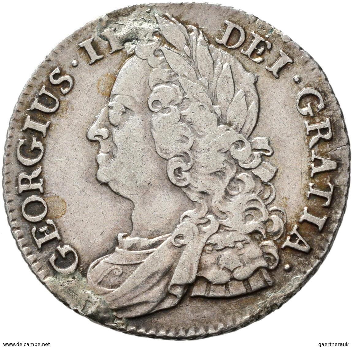 Großbritannien: Georg II. 1727-1760: Lot 4 Stück; Shilling 1737, 1743, 1745, 1750, Sehr Schön, Sehr - Andere & Zonder Classificatie