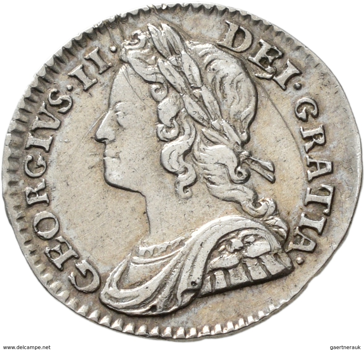 Großbritannien: Georg II. 1727-1760: Maundy Set 1,2,3,4 Pence 1727, sehr schön-vorzüglich, vorzüglic