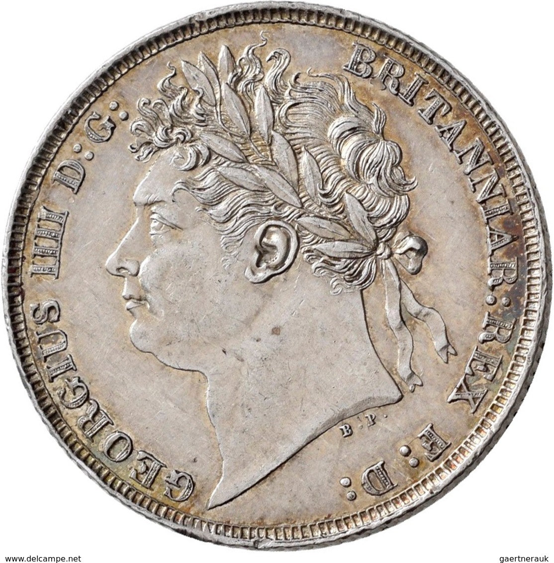 Großbritannien: Georg IV. 1820-1830: Lot 2 Stück; Shilling 1821, Kl. Einhieb Auf Rv Und Kl. Randfehl - Autres & Non Classés