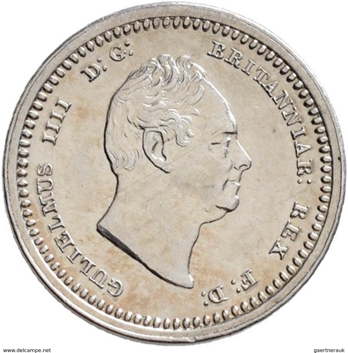 Großbritannien: William IV. 1830-1837: Maundy Set 1,2,3,4 Pence 1835, vorzüglich-Stempelglanz, Stemp