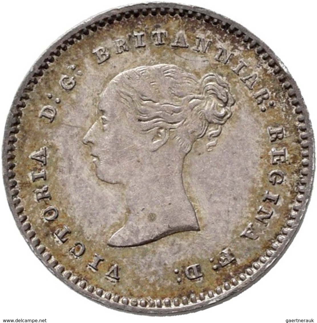 Großbritannien: Victoria 1837-1901: Maundy Set 1,2,3,4 Pence 1845, sehr schön-vorzüglich, vorzüglich