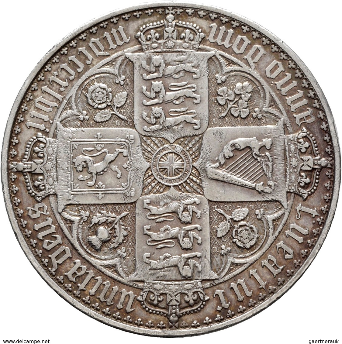 Großbritannien: Victoria 1837-1901: Gothic Crown 1847, ANNO UNDECIMO, 28,27 G, Davenport 106, Gerein - Autres & Non Classés