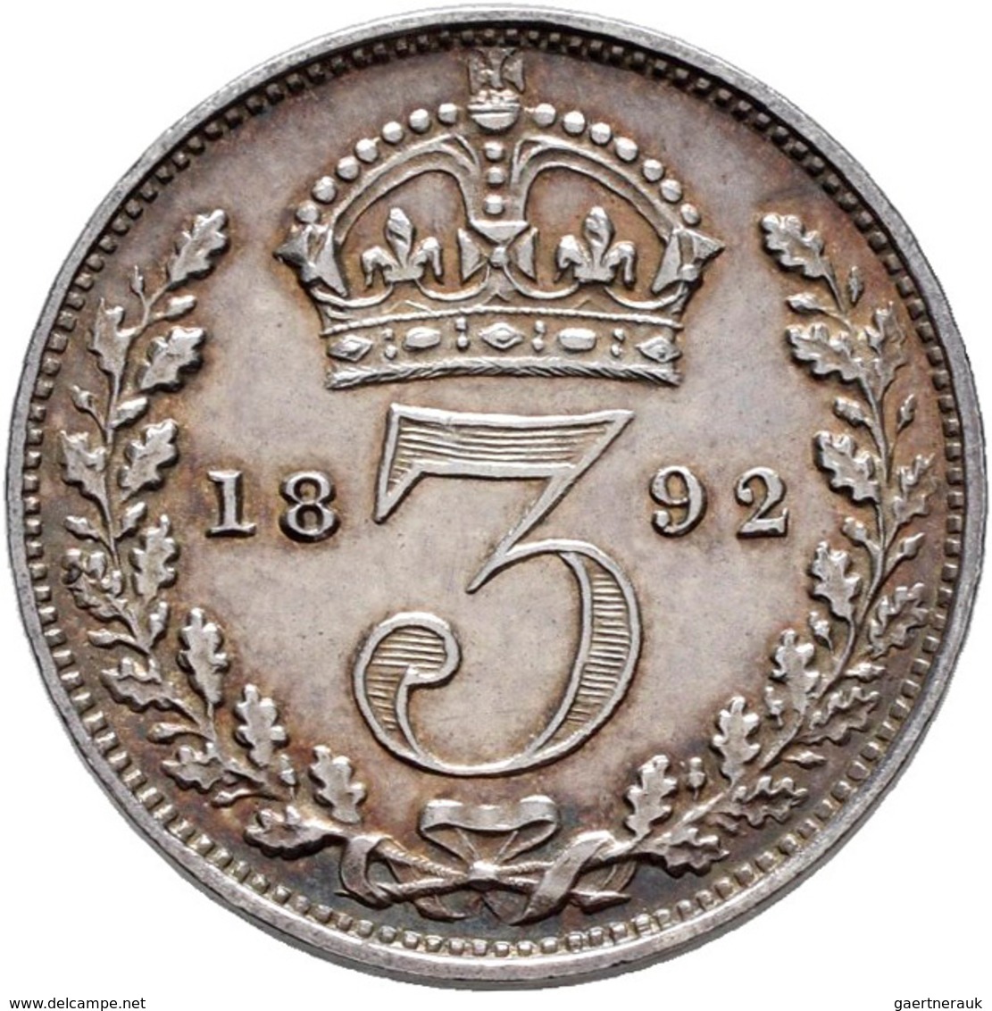 Großbritannien: Victoria 1837-1901: Maundy Set 1,2,3,4 Pence 1892, Vorzüglich, Vorzüglich-Stempelgla - Autres & Non Classés