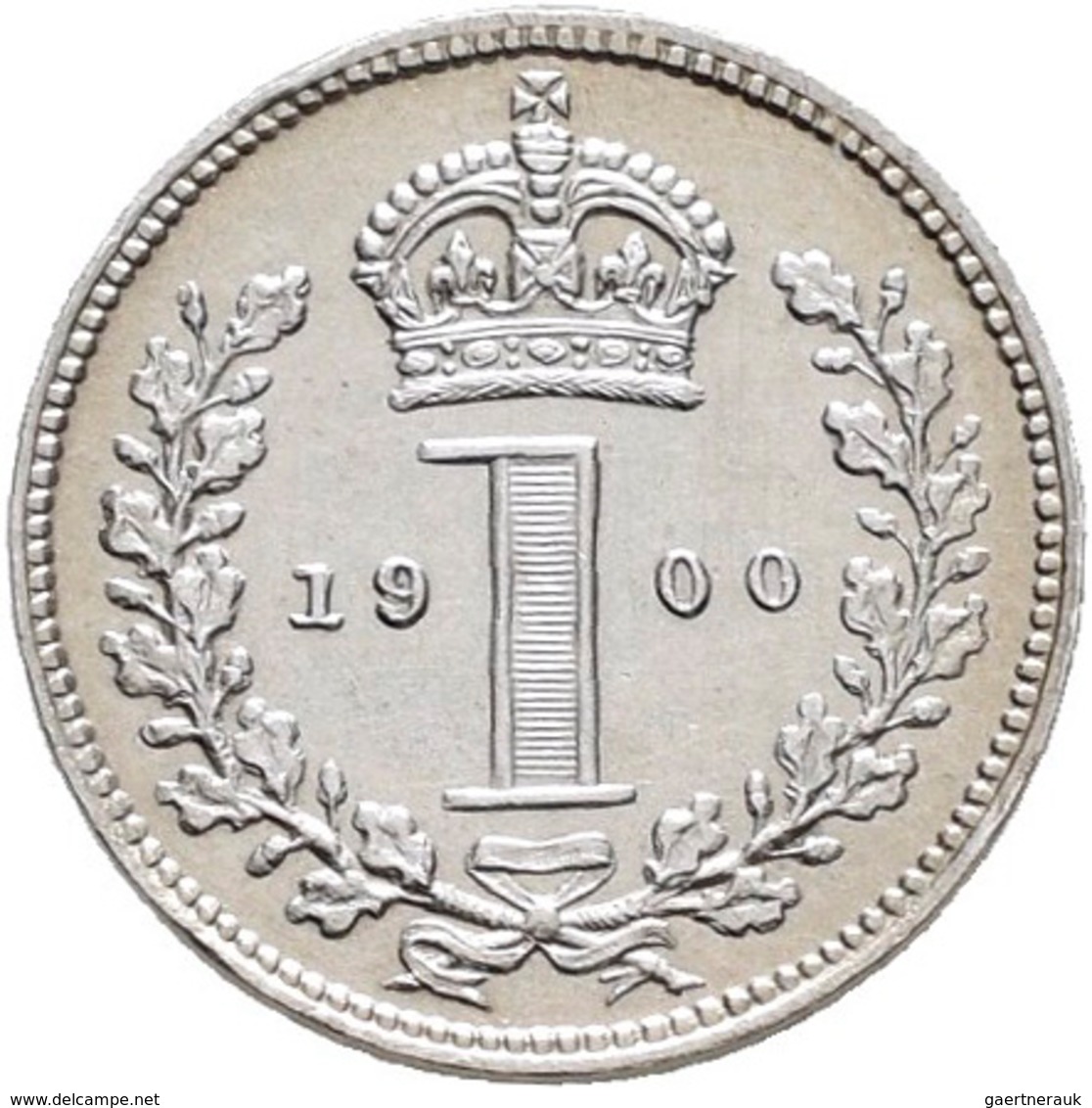Großbritannien: Victoria 1837-1901: Maundy Set 1,2,3,4 Pence 1900, vorzüglich-Stempelglanz, Stempelg
