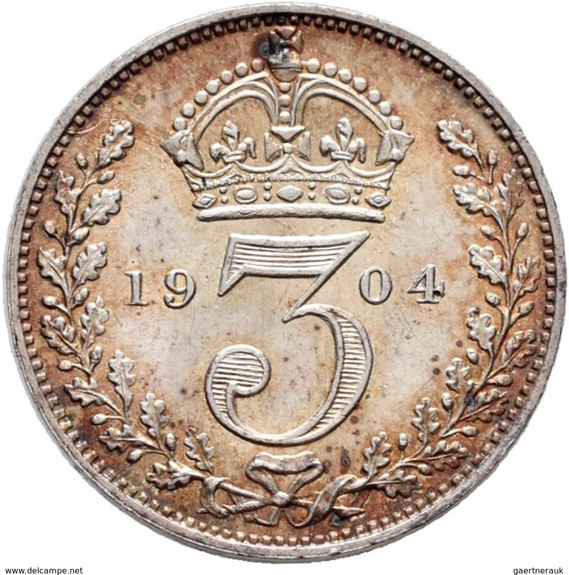 Großbritannien: Edward VII. 1901-1910: Maundy Set 1,2,3,4 Pence 1904, Vorzüglich, Vorzüglich-Stempel - Autres & Non Classés
