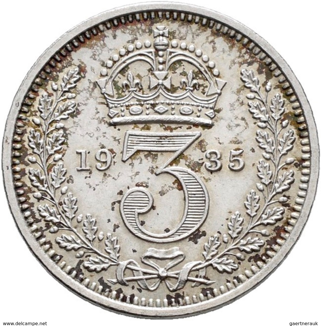 Großbritannien: Georg V. 1910-1936: 3 x Maundy Set 1,2,3,4 Pence 1911, 1923, 1935, vorzüglich, vorzü