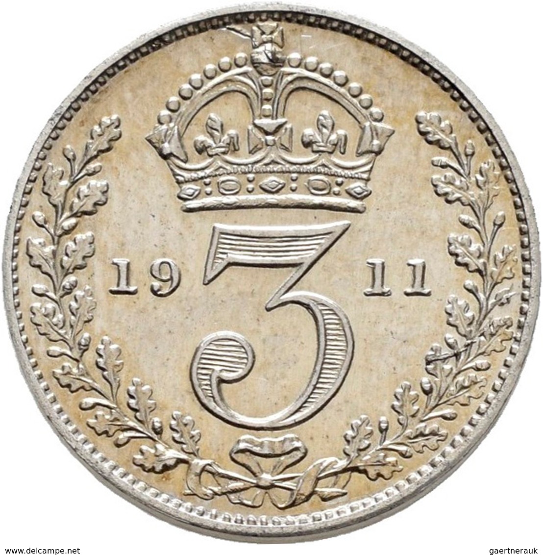 Großbritannien: Georg V. 1910-1936: 3 x Maundy Set 1,2,3,4 Pence 1911, 1923, 1935, vorzüglich, vorzü