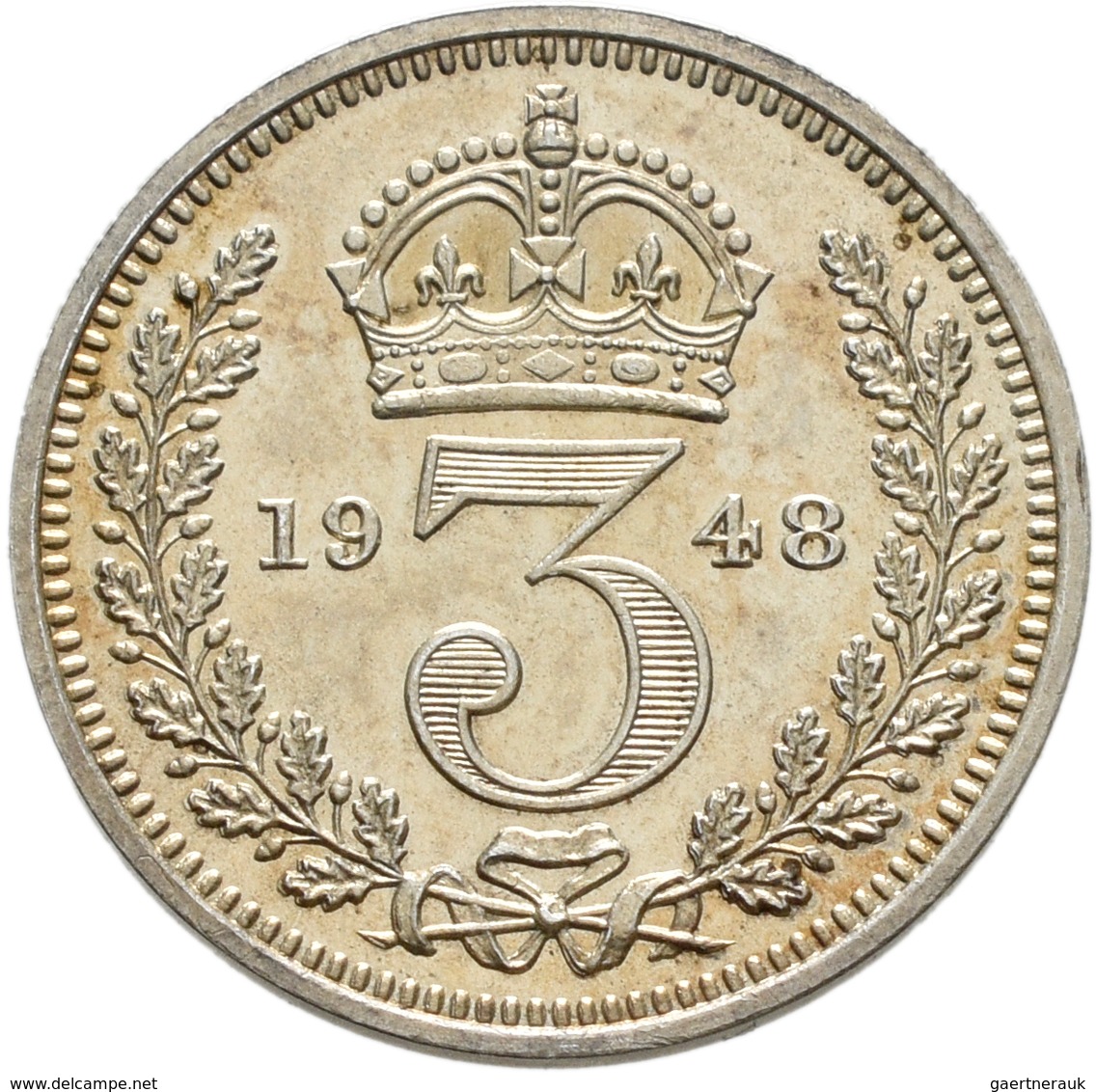 Großbritannien: Georg VI. 1936-1952: 3 X Maundy Set 1,2,3,4 Pence 1943, 1948, 1950, Vorzüglich, Vorz - Andere & Zonder Classificatie