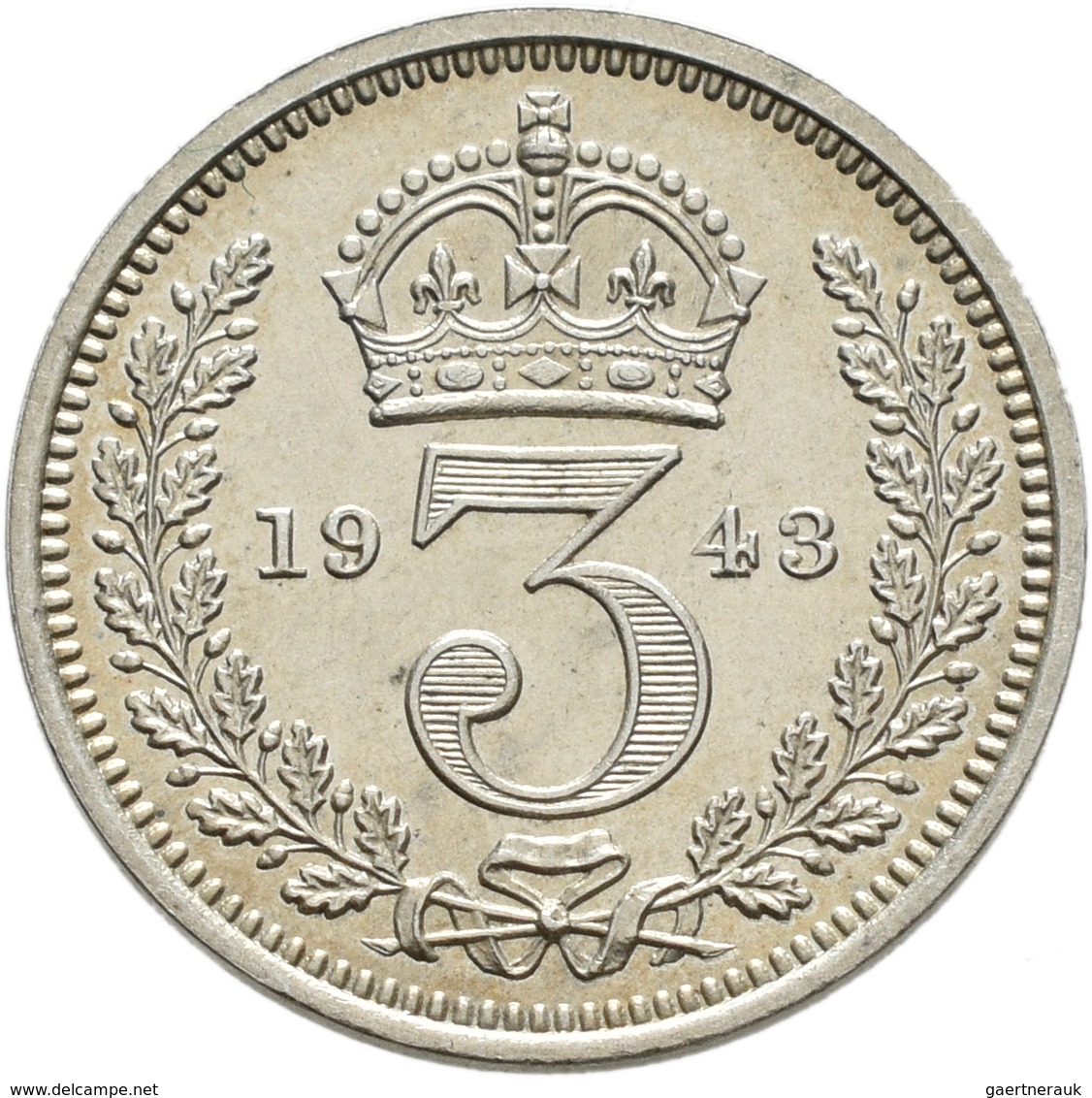 Großbritannien: Georg VI. 1936-1952: 3 x Maundy Set 1,2,3,4 Pence 1943, 1948, 1950, vorzüglich, vorz