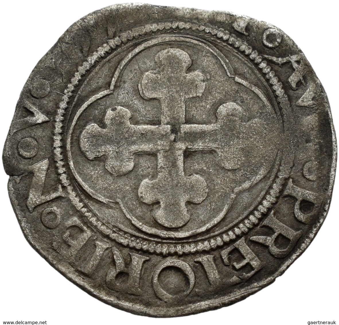 Italien: Savoyen/Savoia, Lot 2 Stück; Carlo II. 1504-1553: Grosso, 1,95 G, Biaggi 332, Cudazzo 387 U - 1861-1878 : Victor Emmanuel II.