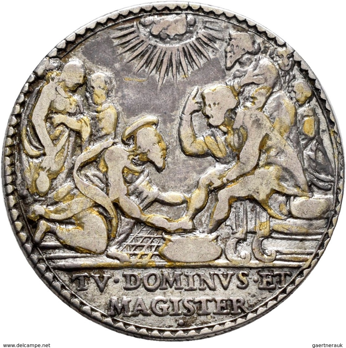 Italien: Kirchenstaat, Urban VIII. 1623-1644: Silbermedaille Anno X (1633), Unsigniert, Auf Die Fußw - 1861-1878 : Victor Emmanuel II