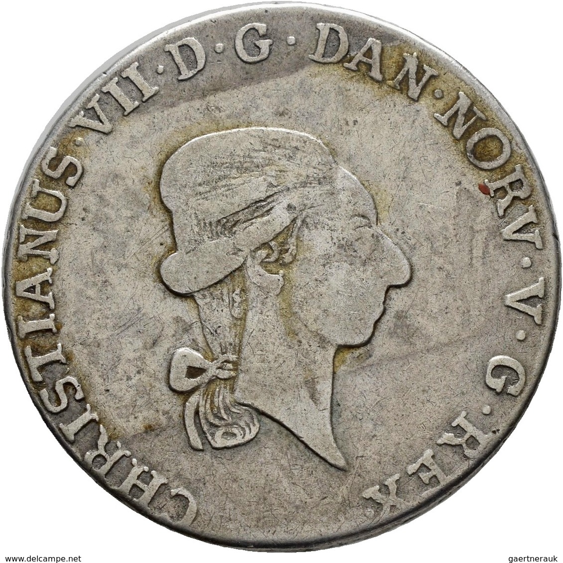 Norwegen: Christian VII. 1766-1808: ½ Speciedaler 1797, Kongsberg, Ahlström 23, Sehr Schön. - Norvège