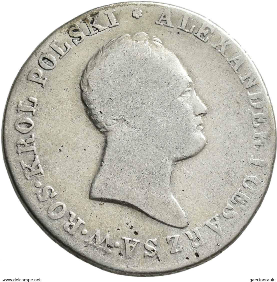 Polen: Königreich, Alexander I. Von Russland 1801-1825: Lot 2 Münzen: 1 Zloty 1818 IB, Warschau, Kop - Polen
