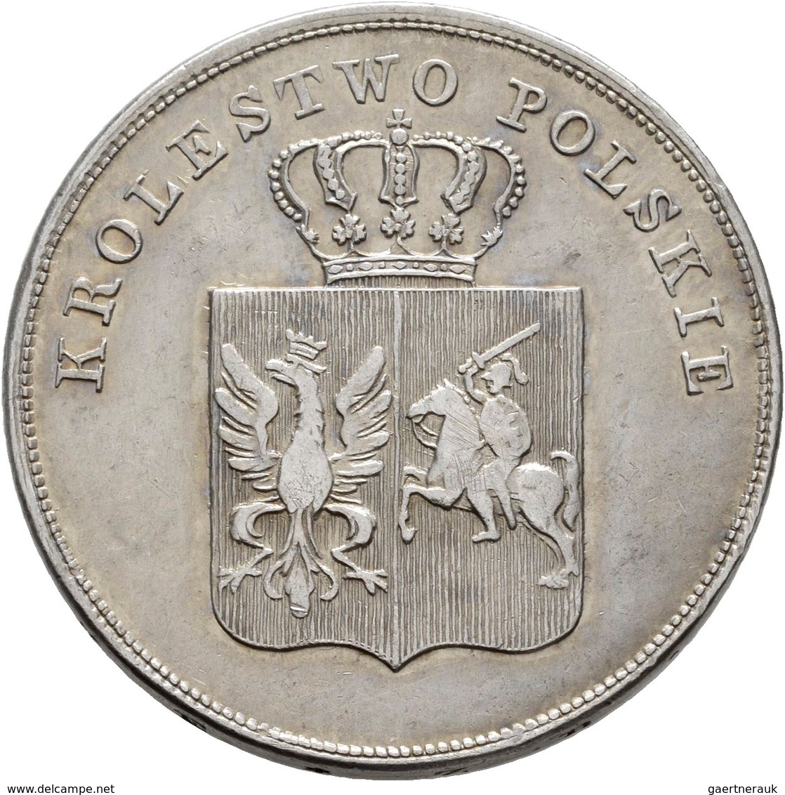 Polen: Freiheitskampf 1830-1831: 5 Zlotych 1831 KG, Warschau, Bitkin 2, 15,47 G, Min. Justiert, Sehr - Pologne